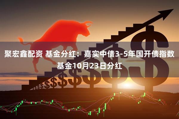 聚宏鑫配资 基金分红：嘉实中债3-5年国开债指数基金10月23日分红