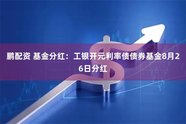 鹏配资 基金分红：工银开元利率债债券基金8月26日分红